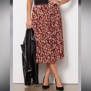 Sanctuary Flural Pleated Midi Skirt Size S NWT